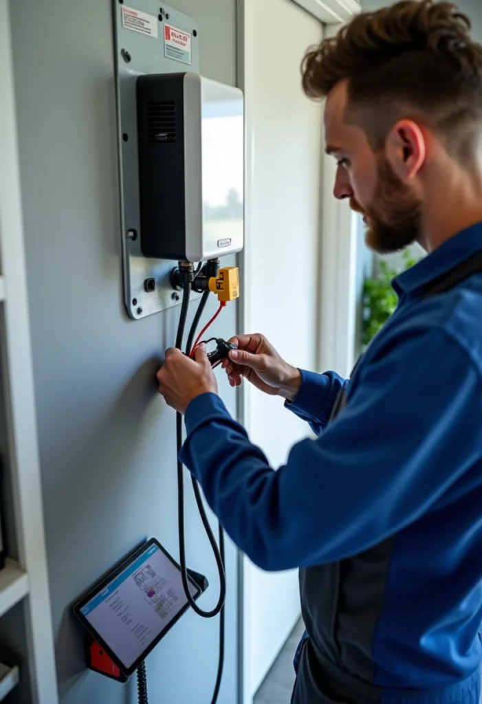 installation d'une borne de recharge domestique
