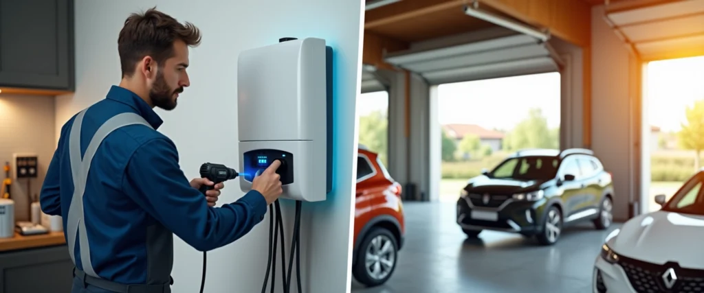 installation d'une borne de recharge domestique